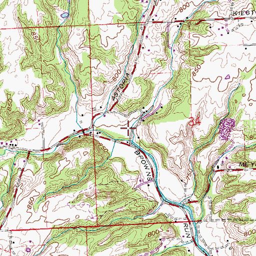 Topographic Map of School Number 2 (historical), OH