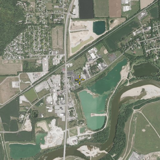 Aerial/Satellite Image of Poasttown Elementary School, OH