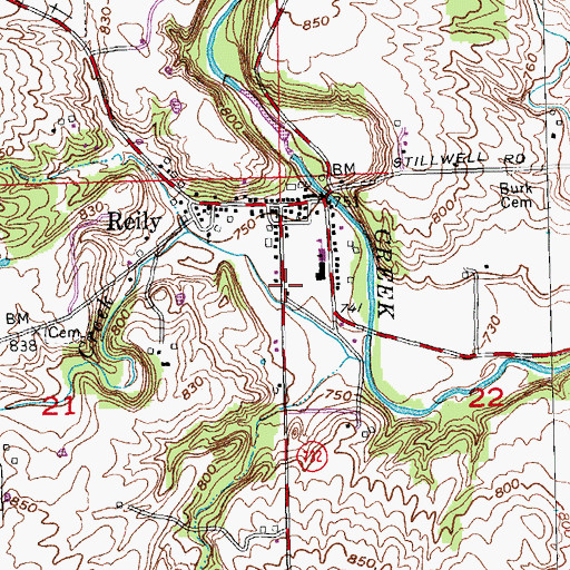 Topographic Map of School Number 5 (historical), OH