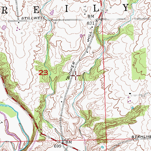 Topographic Map of School Number 6 (historical), OH