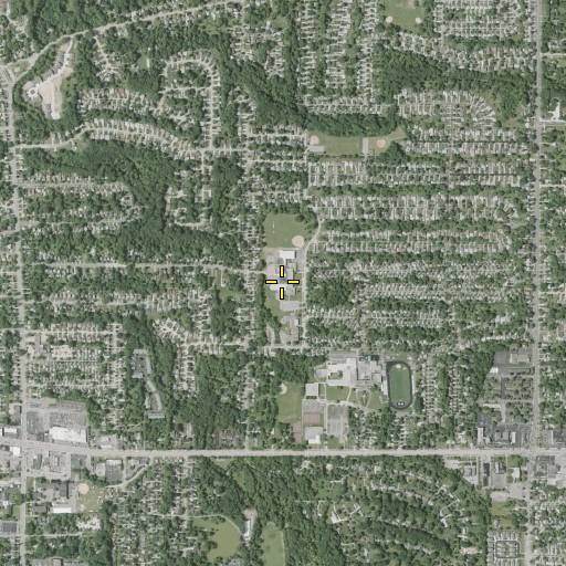 Aerial/Satellite Image of Memorial Junior High School, OH