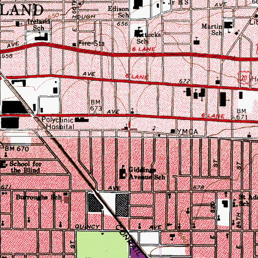 Topographic Map of Mount Gillion Baptist Church, OH