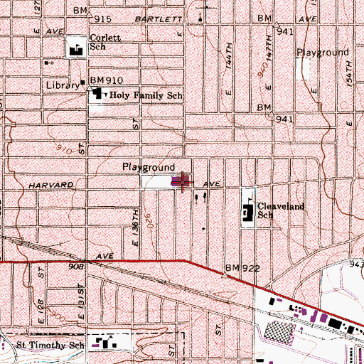Topographic Map of Robert H Jamison Junior High School, OH