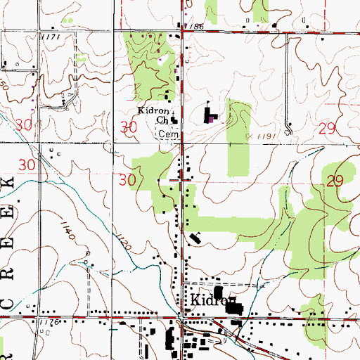 Topographic Map of School Number 1 (historical), OH