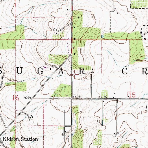 Topographic Map of School Number 6 (historical), OH