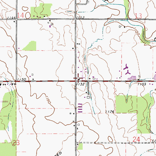 Topographic Map of School Number 6 (historical), OH