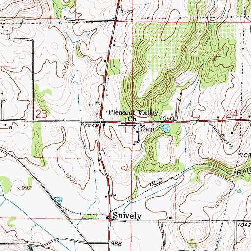 Topographic Map of School Number 7 (historical), OH