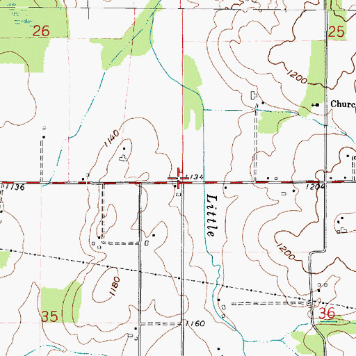 Topographic Map of School Number 7 (historical), OH
