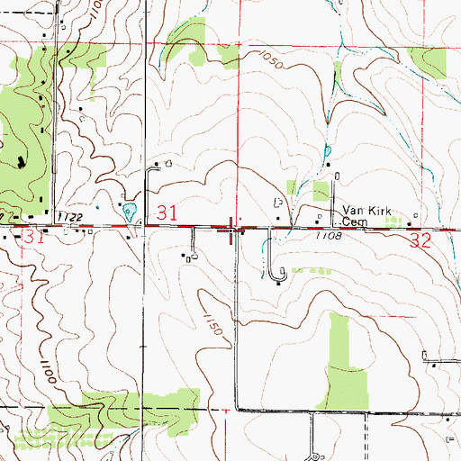 Topographic Map of School Number 7 (historical), OH