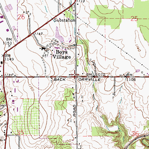 Topographic Map of School Number 7 (historical), OH