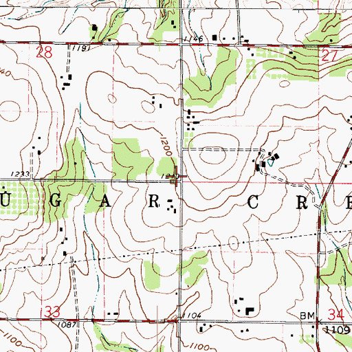 Topographic Map of School Number 9 (historical), OH