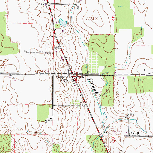 Topographic Map of School Number 3 (historical), OH