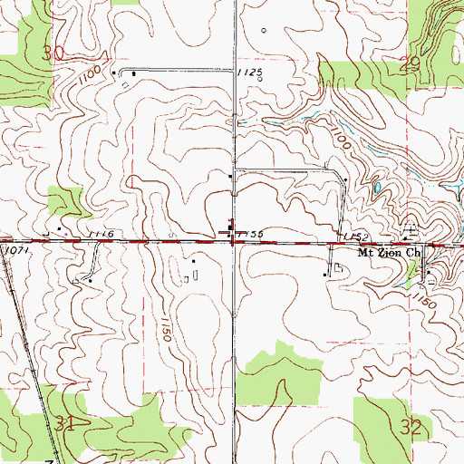 Topographic Map of School Number 3 (historical), OH