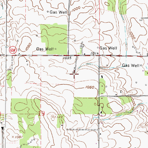 Topographic Map of Locas Lane Farm, OH
