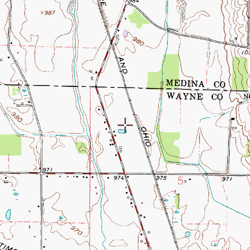 Topographic Map of Maple Grove Farm, OH