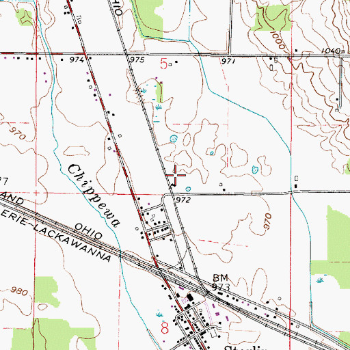 Topographic Map of Beech Grove Farm, OH