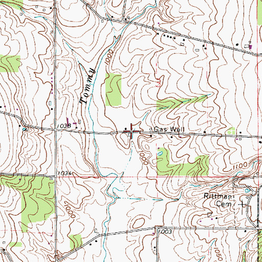 Topographic Map of Enterprise Farm, OH