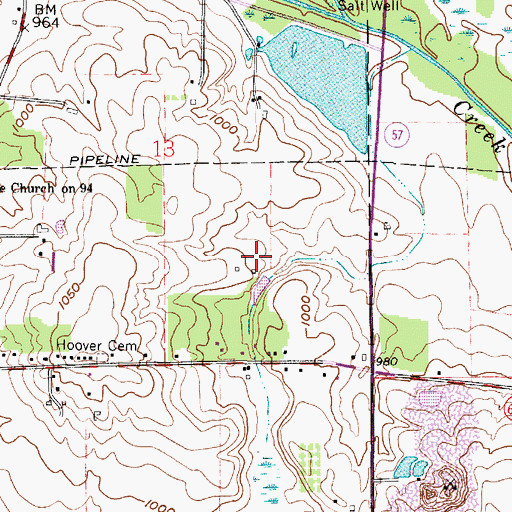 Topographic Map of Republican Farm, OH