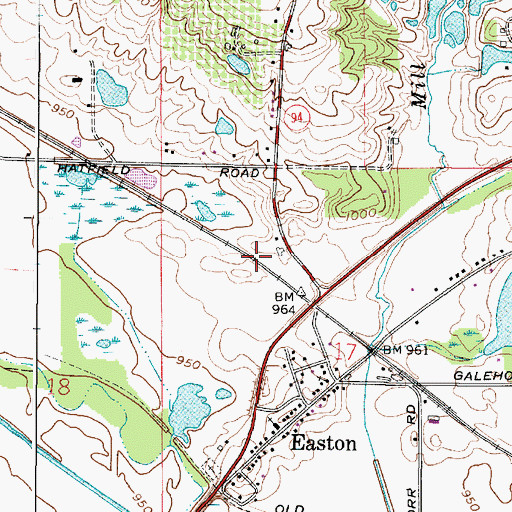 Topographic Map of Richvalley Farm, OH