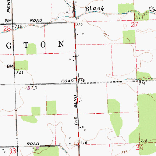Topographic Map of School Number 8 (historical), OH