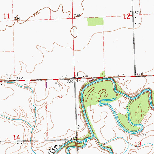 Topographic Map of School Number 3 (historical), OH