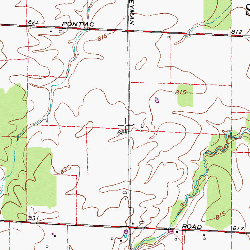 Topographic Map of English School (historical), OH
