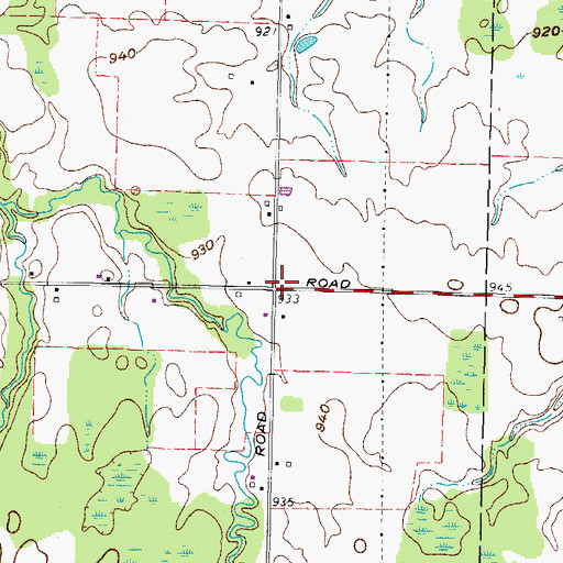 Topographic Map of Fay School (historical), OH