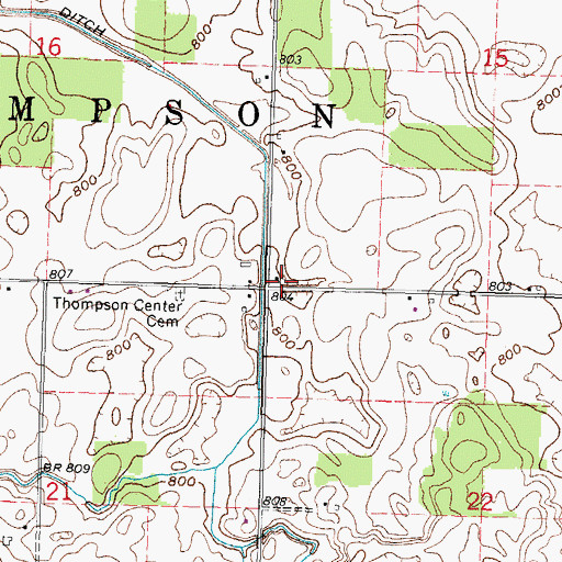 Topographic Map of School Number 5 (historical), OH