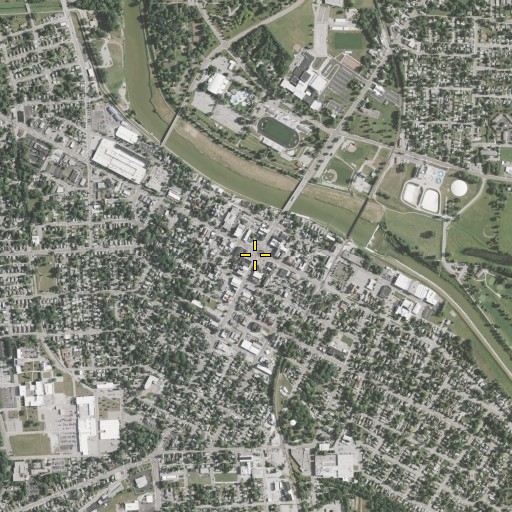 Aerial/Satellite Image of Troy Public Square, OH