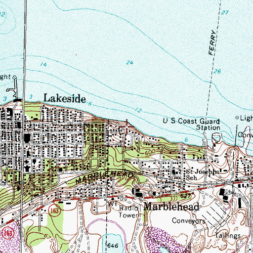 Topographic Map of Foundation Park, OH