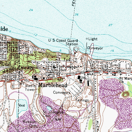 Topographic Map of Francis Park, OH