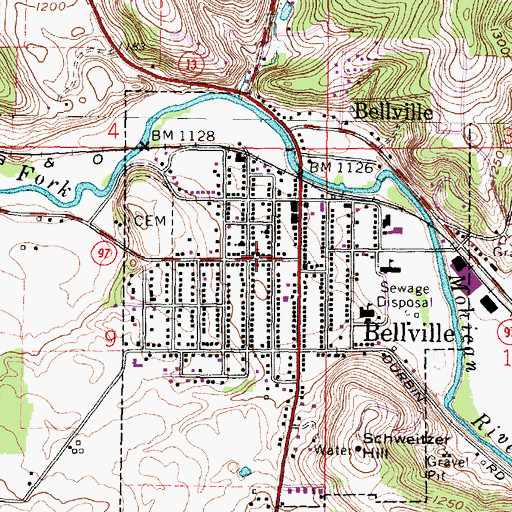 Topographic Map of All Souls Unitarian Universalist Church, OH