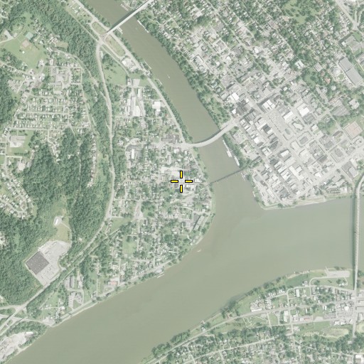Aerial/Satellite Image of Harmar Historic District, OH