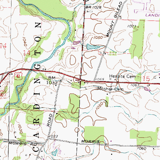 Topographic Map of School Number 6 (historical), OH