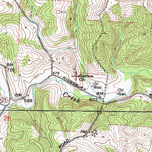 Topographic Map of Saint James Episcopal Church (historical), OH