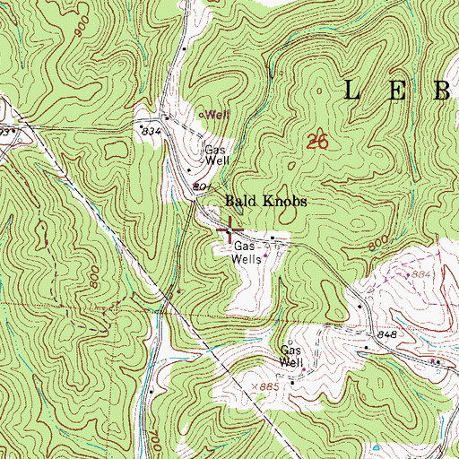 Topographic Map of Reorganized Church of Jesus Christ of Latter Day Saints, OH