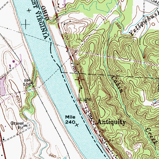 Topographic Map of Condeville, OH
