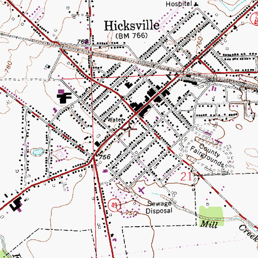 Topographic Map of Grace United Methodist Church, OH