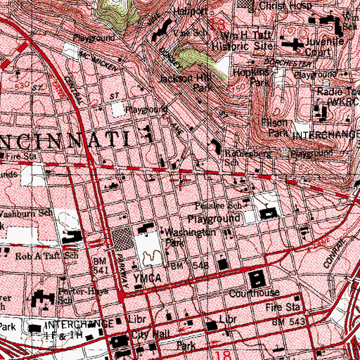 Topographic Map of Free Pentecostal Holiness Church of God, OH