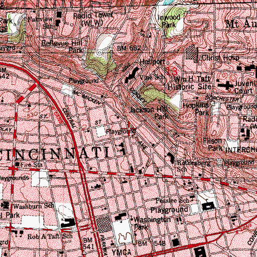 Topographic Map of House of God Chapel, OH