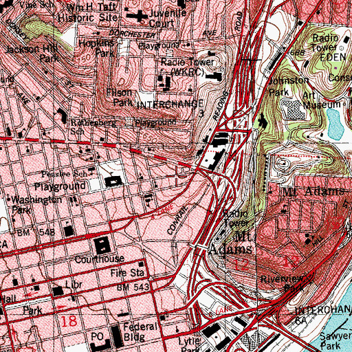Topographic Map of Peace and Joy Spiritual Kingdom of Yahweh, OH