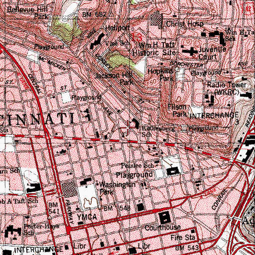 Topographic Map of Divine Faith Temple, OH