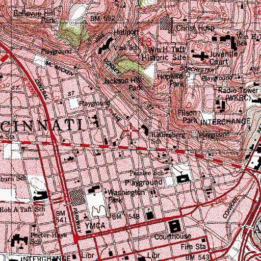Topographic Map of Second Unity Church of God, OH