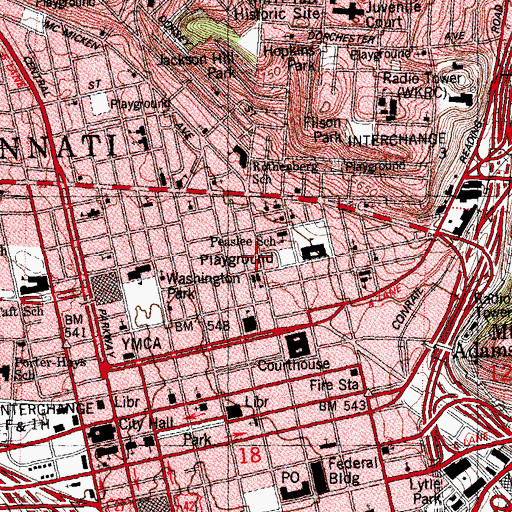 Topographic Map of Truth Temple of Deliverance, OH