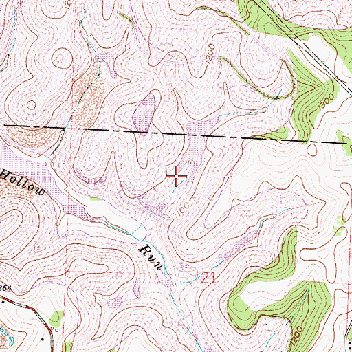 Topographic Map of Flushing High School (historical), OH