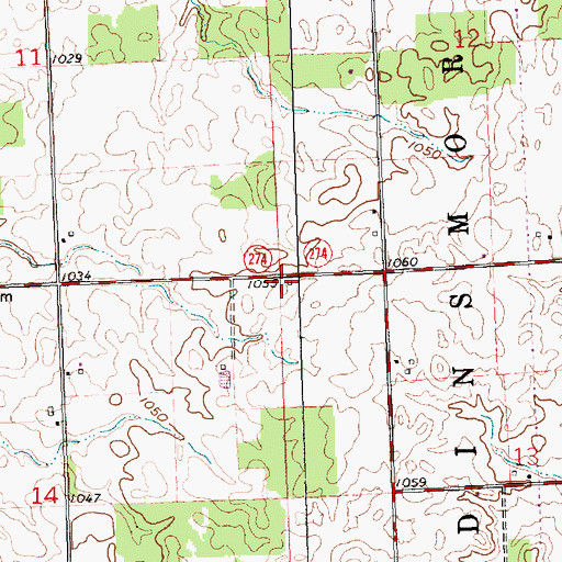 Topographic Map of School Number 1 (historical), OH