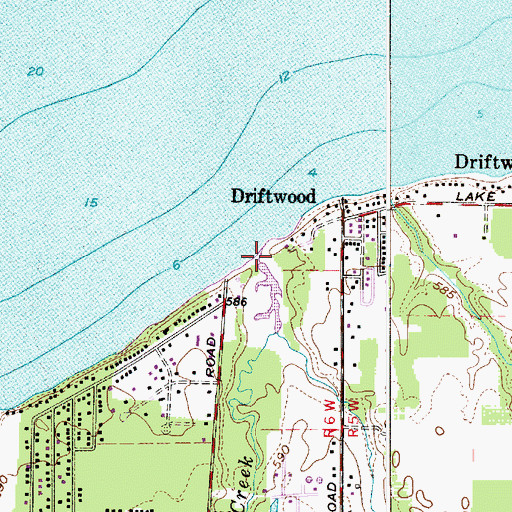 Topographic Map of Arcola Creek, OH