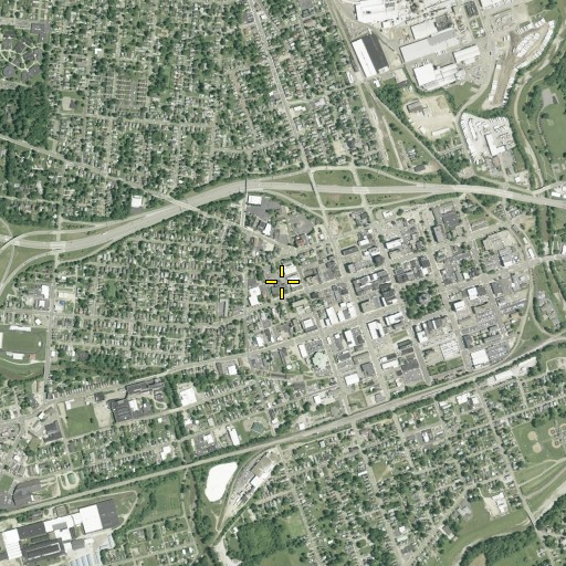 Aerial/Satellite Image of Central Junior High School, OH