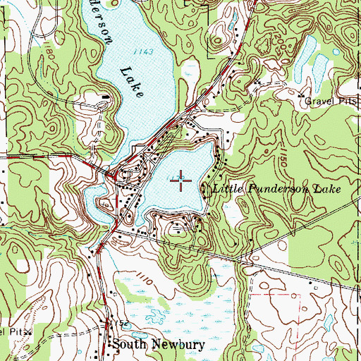 Topographic Map of Little Punderson Lake, OH