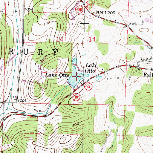 Topographic Map of Lake Otto, OH